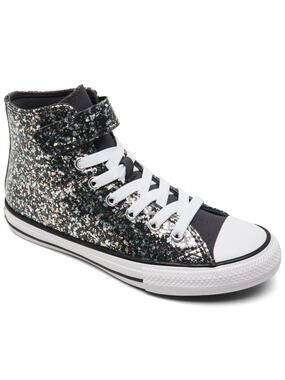 NIB Converse CTAS Glitter Easy-On High Top Kids Shoes Size 3 NWT
